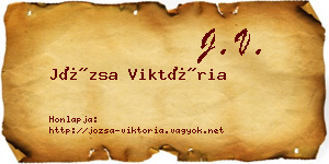 Józsa Viktória névjegykártya
